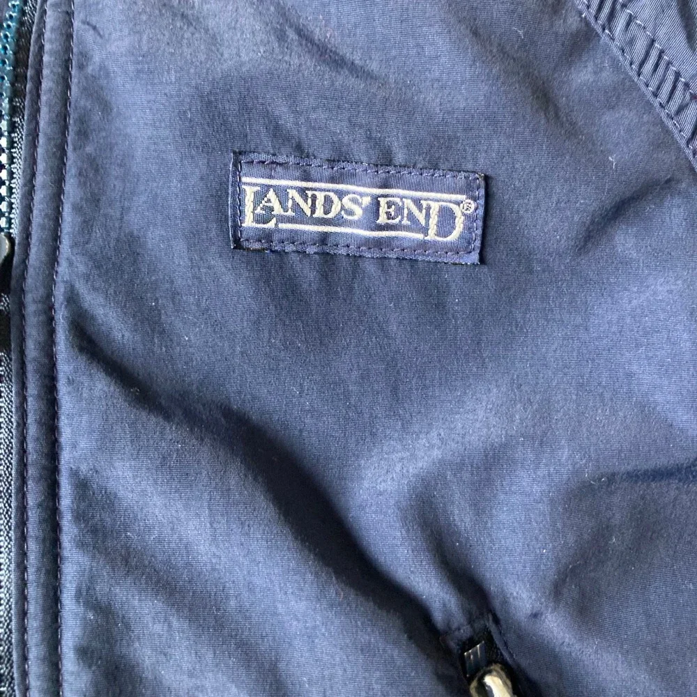 Lands End Kids 3T Navy Blue Thinsulate Fleece Lined Hooded Jacket‎ Made in USA